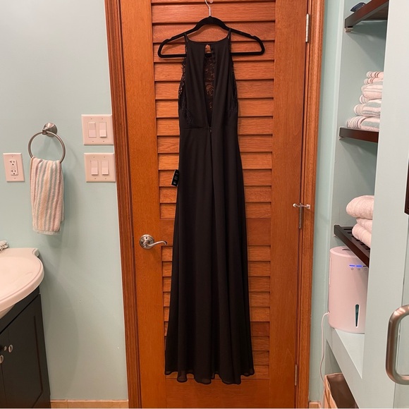 Lulus, black, lace-trimmed, maxi-dress - Picture 12 of 12